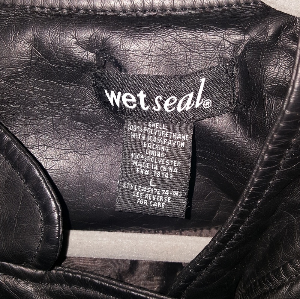 Pleather Double Zip Jacket